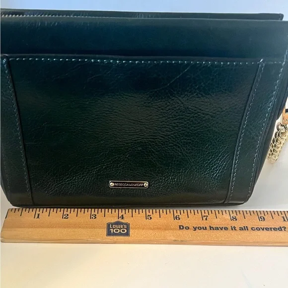 Authentic REBECCA MINKOFF Crosby Crossbody Bag Green Leather!!! - Picture 12 of 15